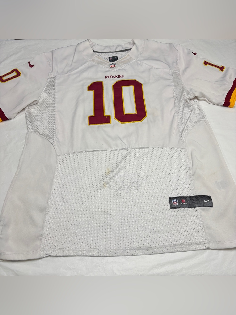 NFL Washington Redskins Robert Griffin III Nike Jersey Mens 56 3XL Stained